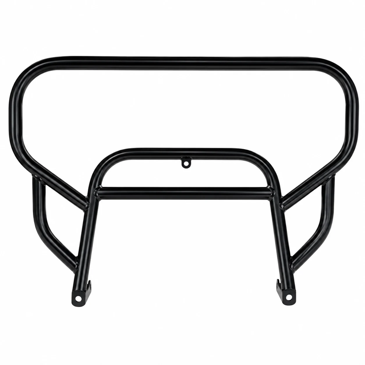 Black metal guard and rack structure for three-wheeler and cargo applications