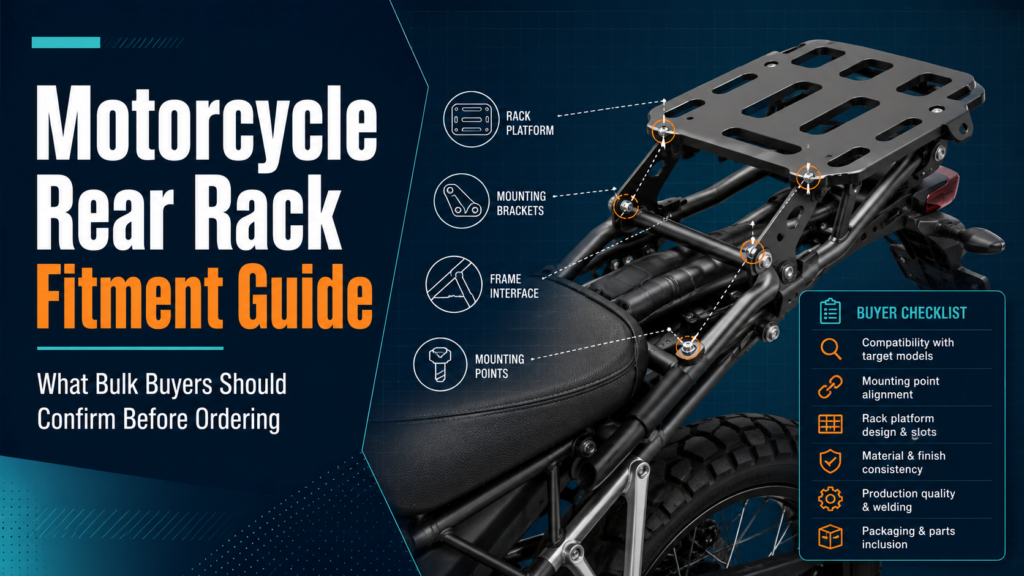 Motorcycle rear rack fitment guide for bulk buyers