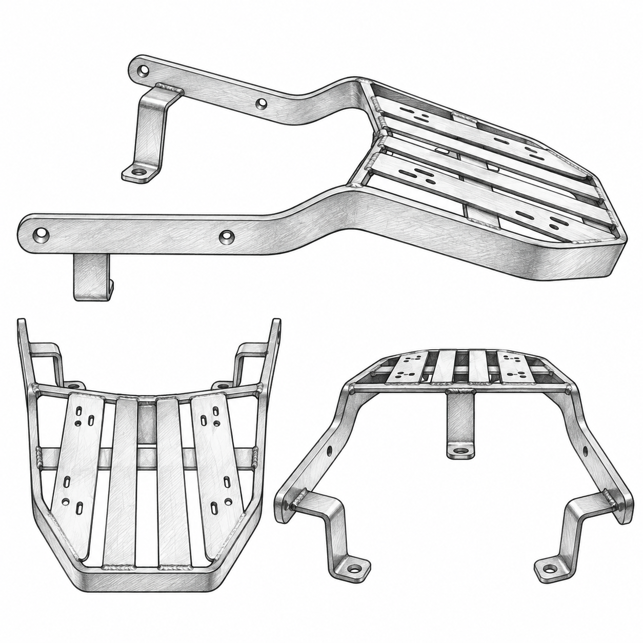 Honda Vario 125 Old Model Rear Rack