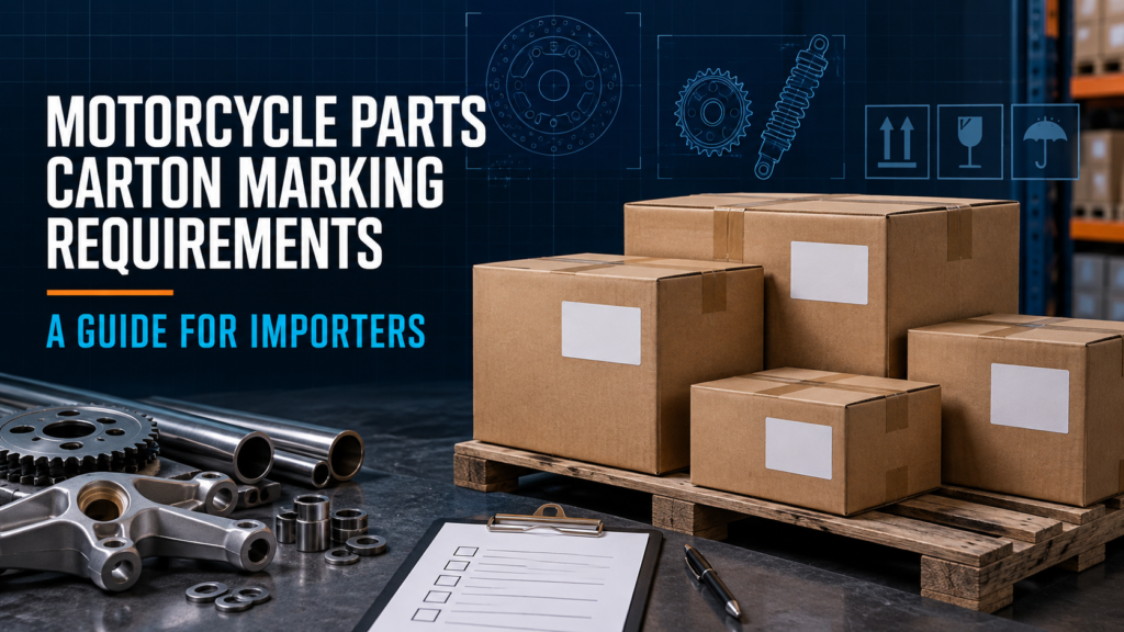 Motorcycle parts carton marking requirements for importers