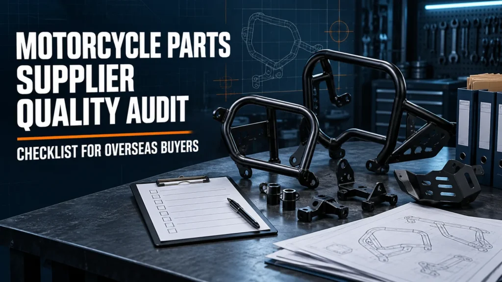 Motorcycle parts supplier quality audit checklist for overseas buyers