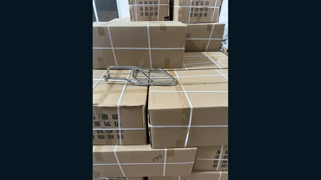 ** `Motorcycle parts cartons used as context for packaging change control` `Packaging changes may affect protection, identification, receiving or retail presentation.`