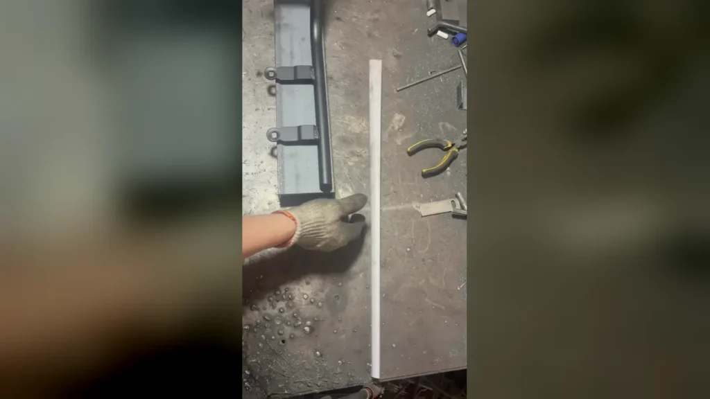 PCX160 crash bar fixture compared with a reference part
