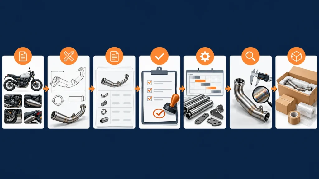 Illustrative order-readiness flow from reference review to packing